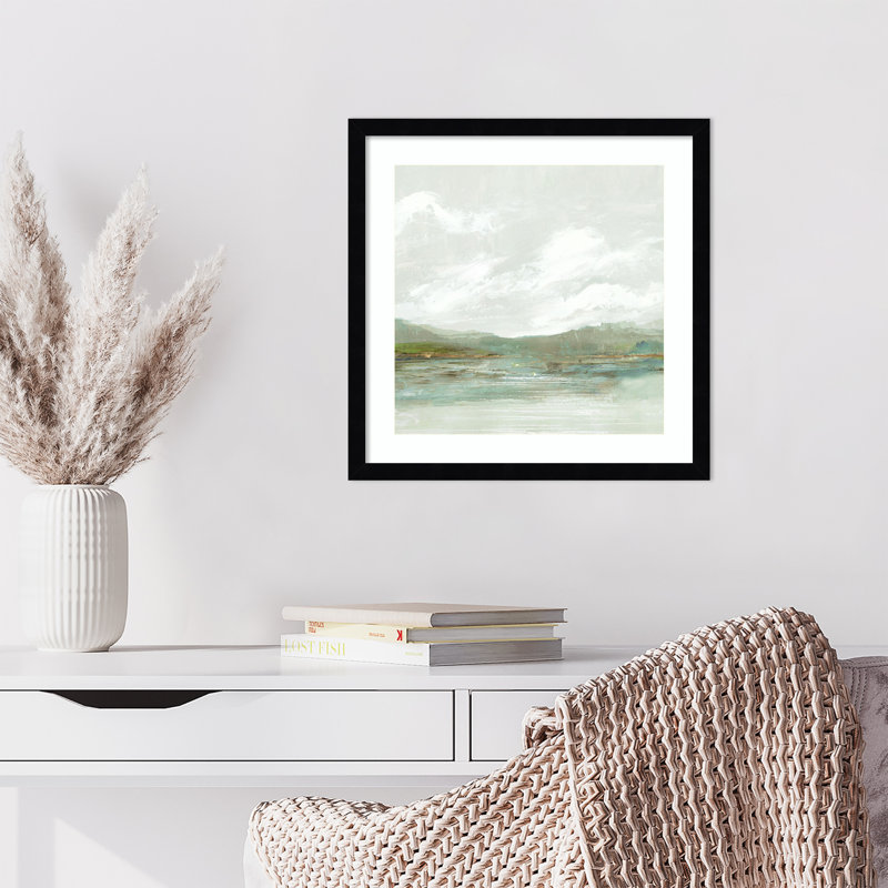 «Crystal Shallows» par PI Studio, reproduction d'art encadrée en bois, H 17 po x l 17 po
