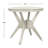 Eile Round Metal Outdoor Dining Table , 31.5'' in. W 31.5'' in. D