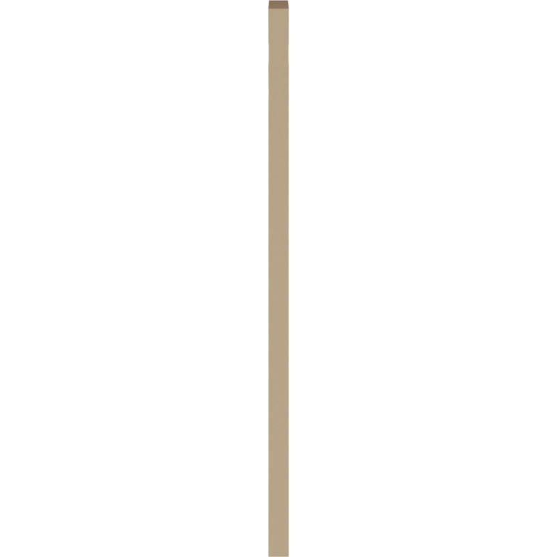 Évent à pignon Timberthane non fonctionnel en similibois de couleur arche, brun clair apprêté, H 1 po x l 28 po x L 15 po