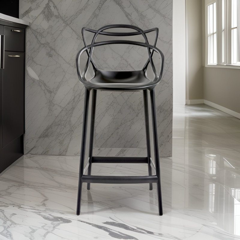 Tabouret de garde de 25 po Sargas, Noir