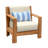 Chaney Teak Patio Chair with Sunbrella® Cushions-2038710522