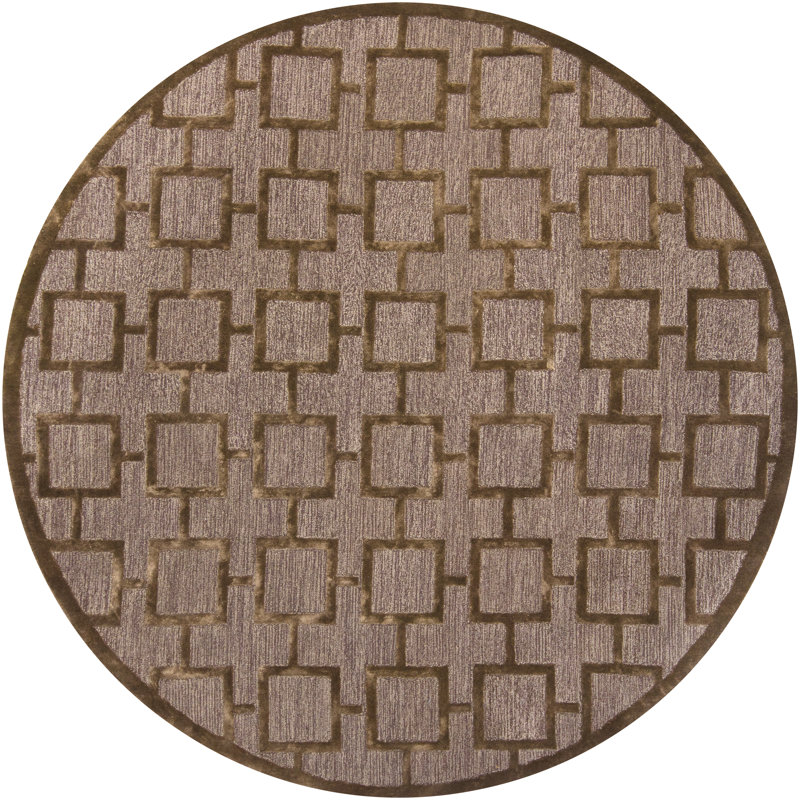 Performance Geometric Indoor Rug, Round 7'9"