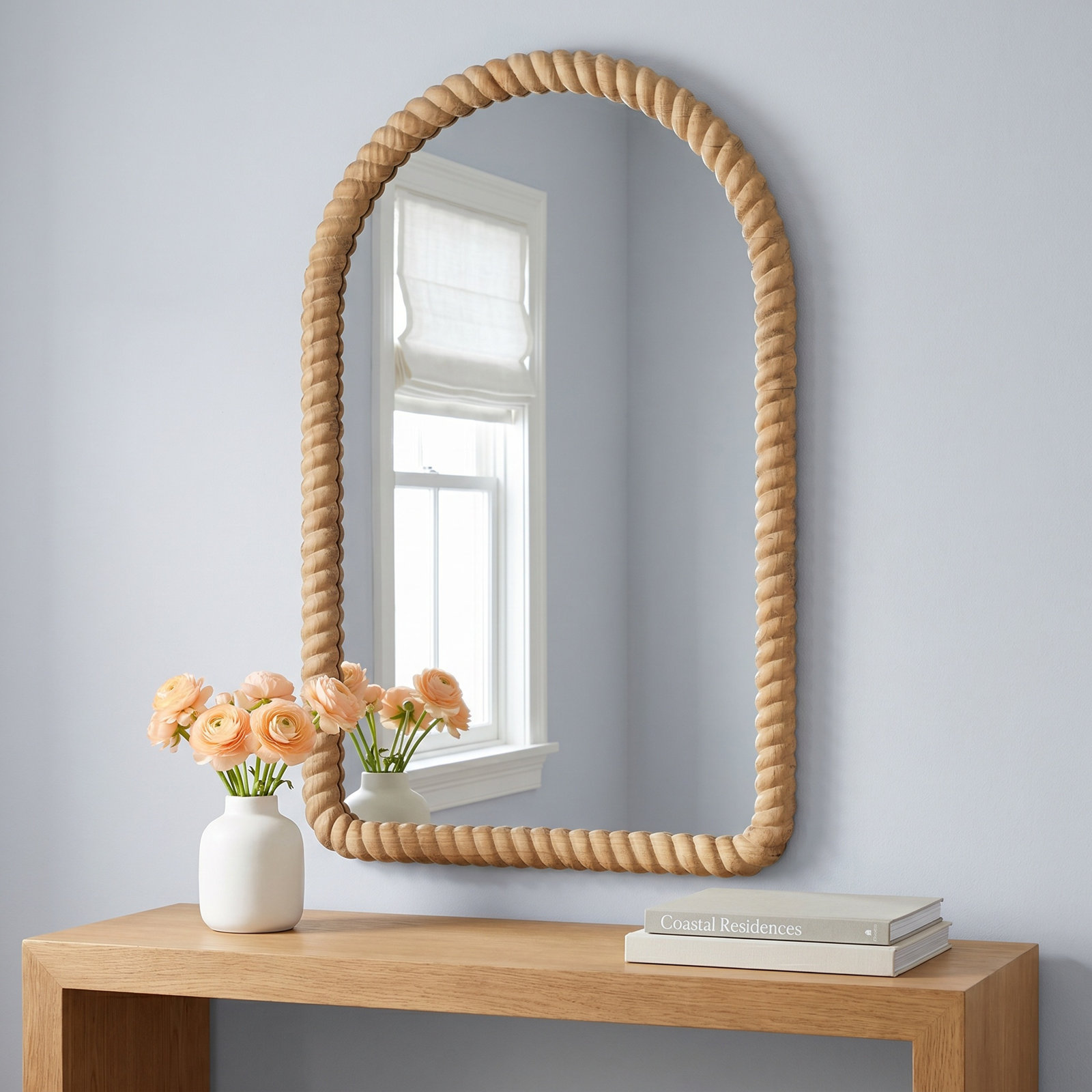 Solid Wood Arch Mirror