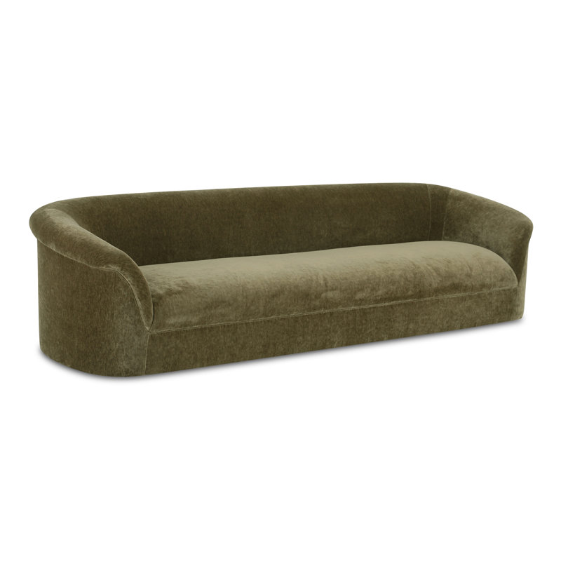 Arthur 109'' Velvet Upholstered Sofa, Dark Green