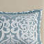 Ensemble d'édredon 8 pièces jacquard turquoise / argent très grand-119922217-119922218