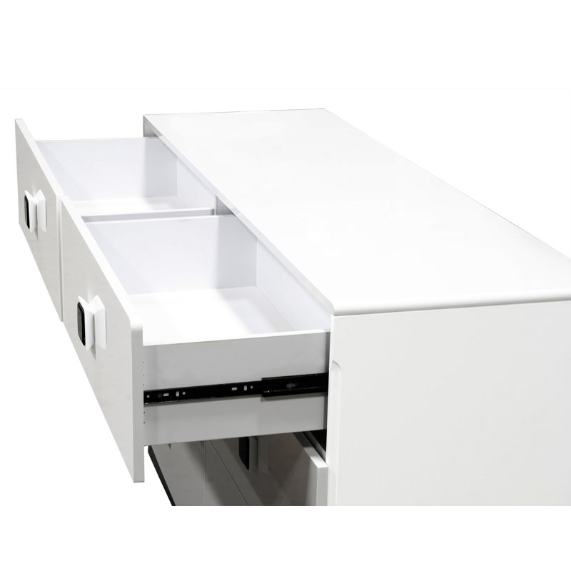 Ensemble de commode double 6 tiroirs avec miroir Rachna.