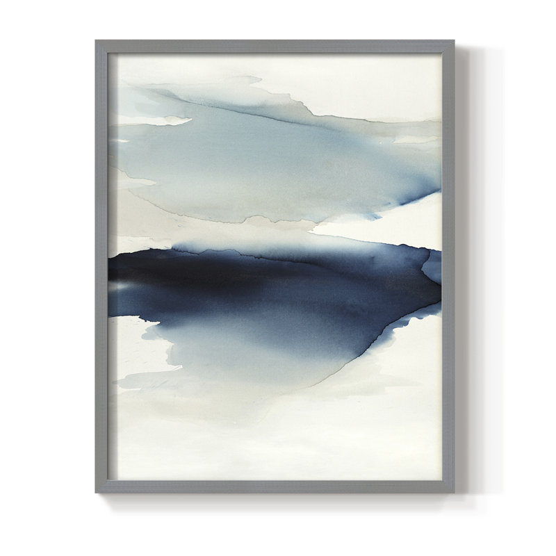 Waves I Framed Print - Solid Wood