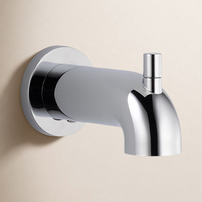 Trinsic Wall-Mounted Tub Spout with Diverter, Chrome