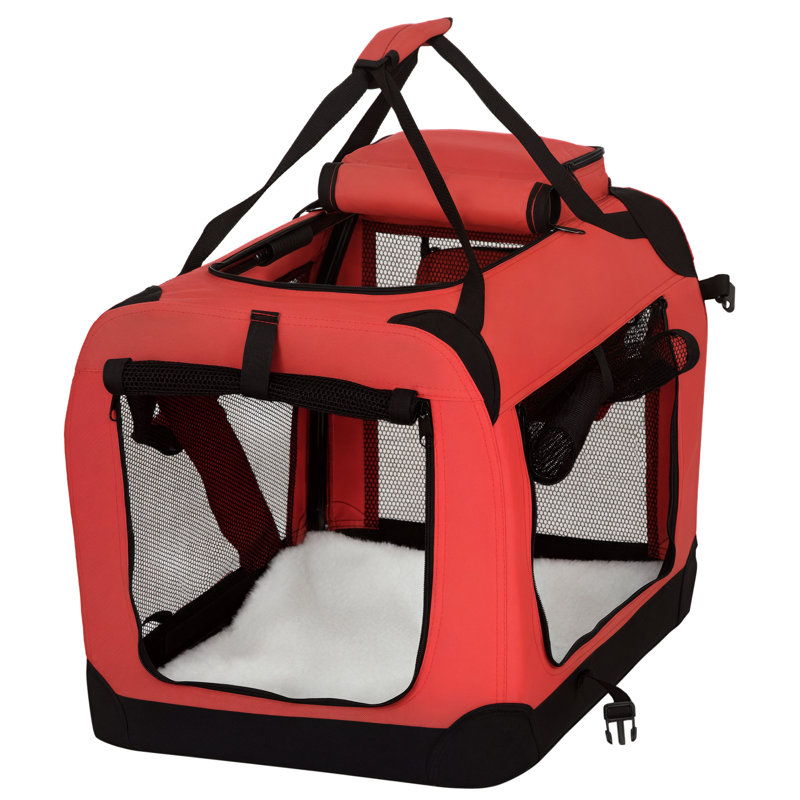 Collapsible Soft-Sided Crate with 3 Doors