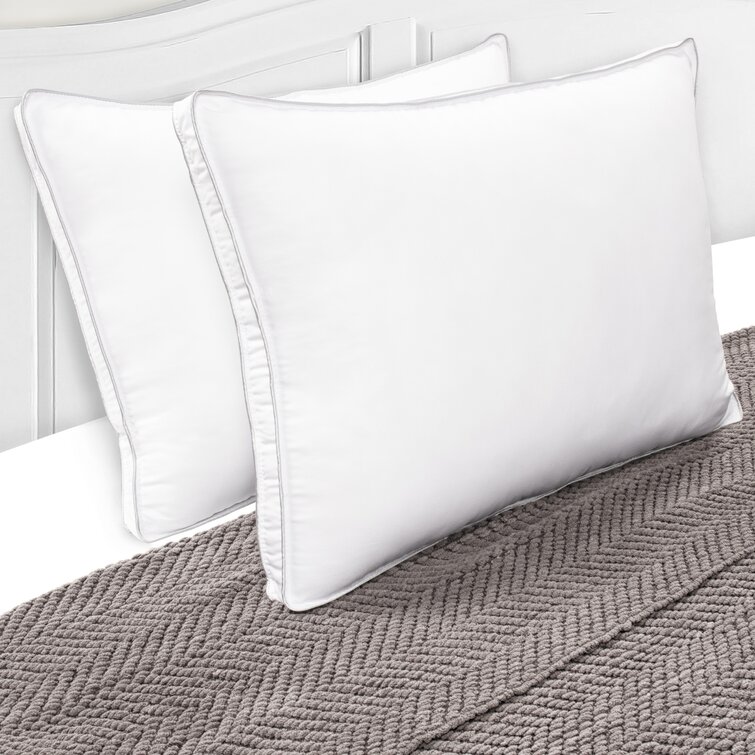Laronte Polyester Hypoallergenic Gusset Medium Support Pillow
