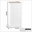 Armoire murale blanche en bois massif à une porte-22585331