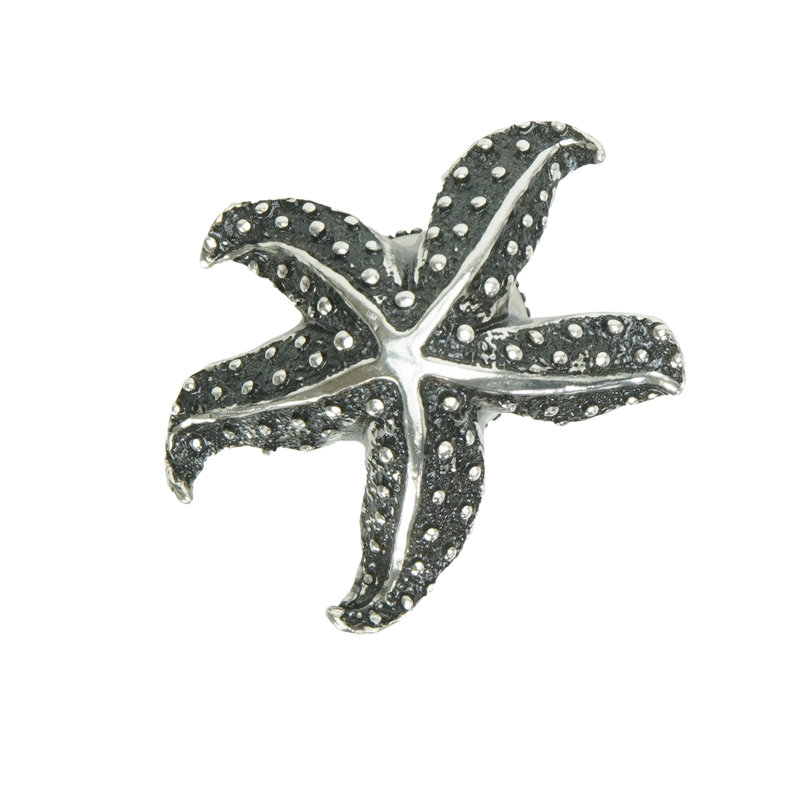 Tropical pineapple knob in Antique Brass, Silver