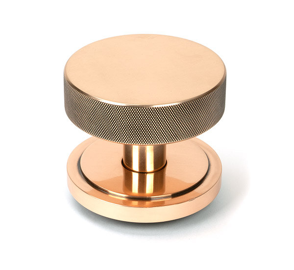 Brompton Single Dummy Door Knob, Polished Bronze