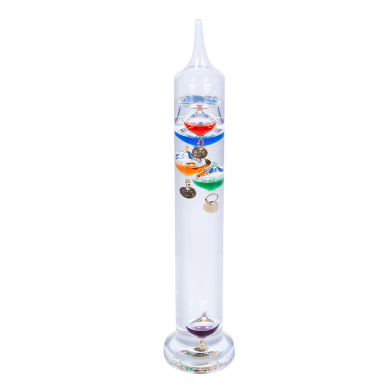 Thermomètre en verre 11 "Galileo