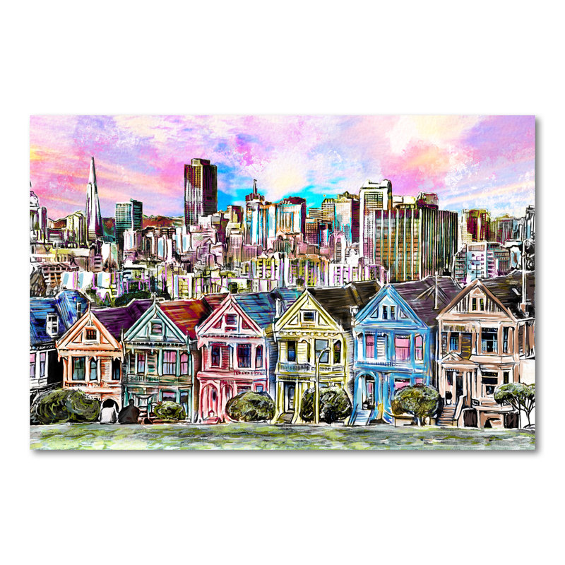 San Francisco, impression de qualité photo, H 24 po x l 36 po x P 0,1 po