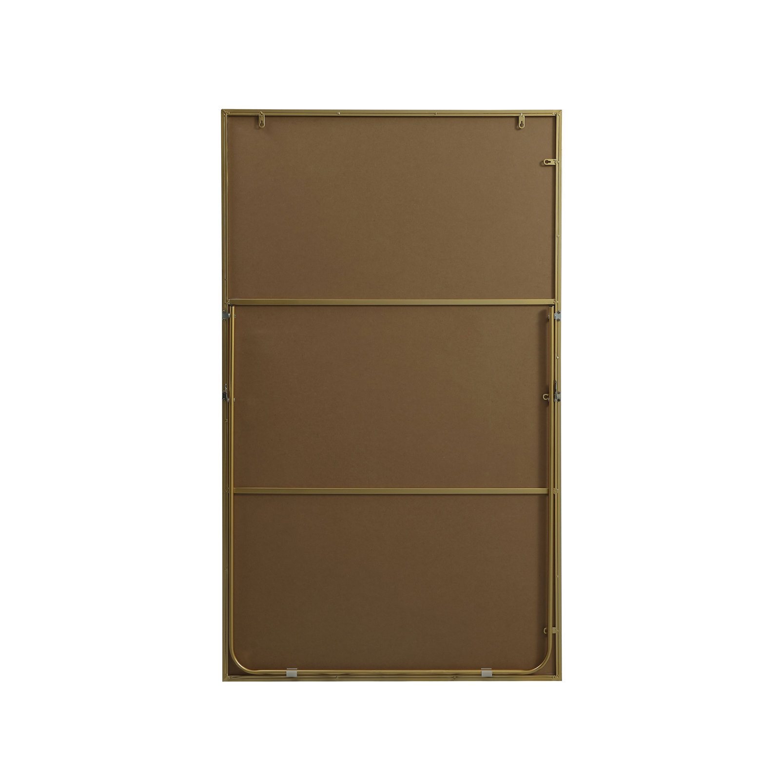 Sabine Metal Rectangle Floor Mirror, 60" x 36", Brass
