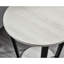 Table de bout ronde de style contemporain,. Fonctionnel pour la salle de lavage. Fait de solide. Table 20,5 po x 20 po avec rangement. Élégant vestibule. Construire. 20,5h 20dia. In In
