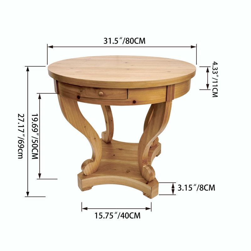Table de salle à manger Soulsbyville, Bois