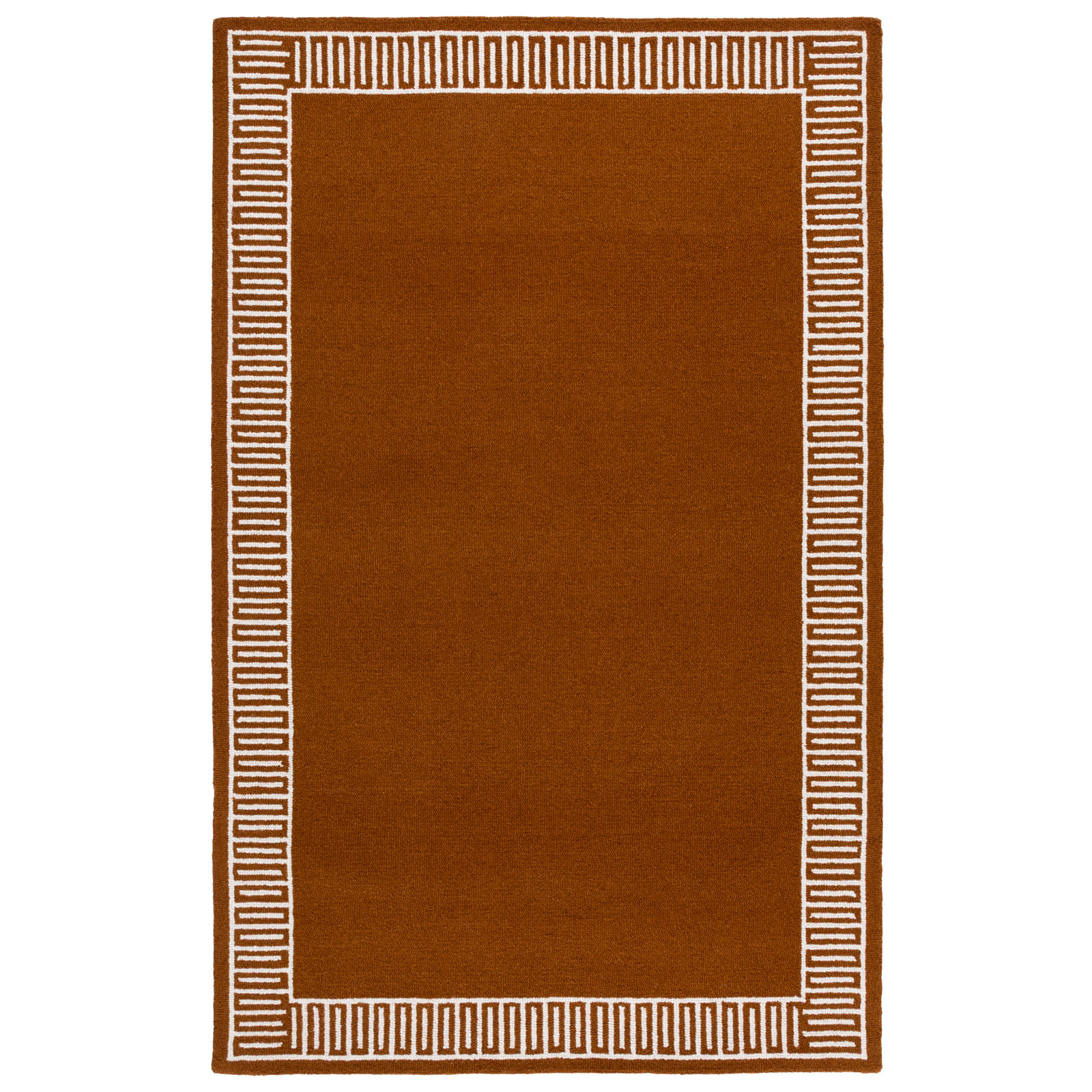 Hand-Tufted Geometric Wool Rug, Rectangle 6' x 9'
