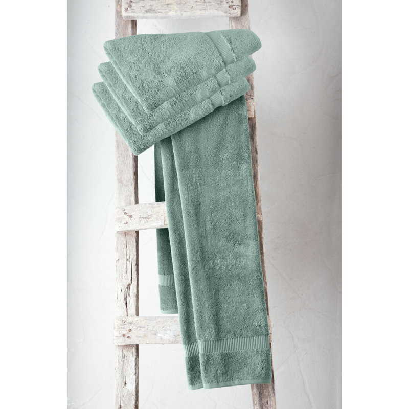 Cambridge 4 Piece  %100 Turkish Cotton Bath Towel Set, Green