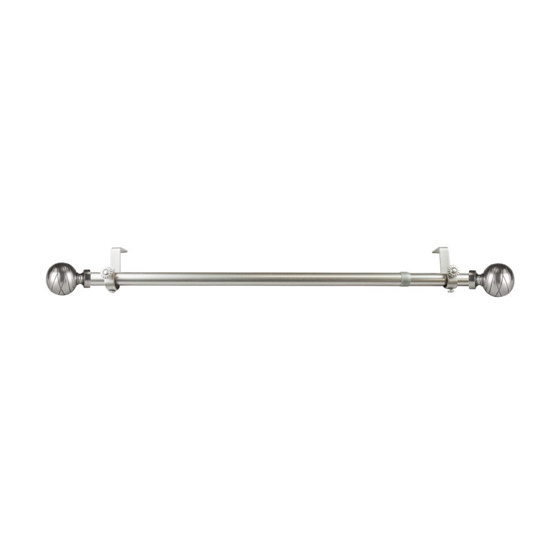 Tringle à rideaux Katharina, Nickel satiné, H 2,5 po x l 170 po x P 2,3 po