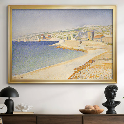 Cassis, Cap Lombard (Opus 196) - Paul Signac - reproduction encadrée avec passe-partout et verre - 1889