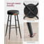 Ide Upholstered Counter Stool with Metal Frame-477764699-478538846