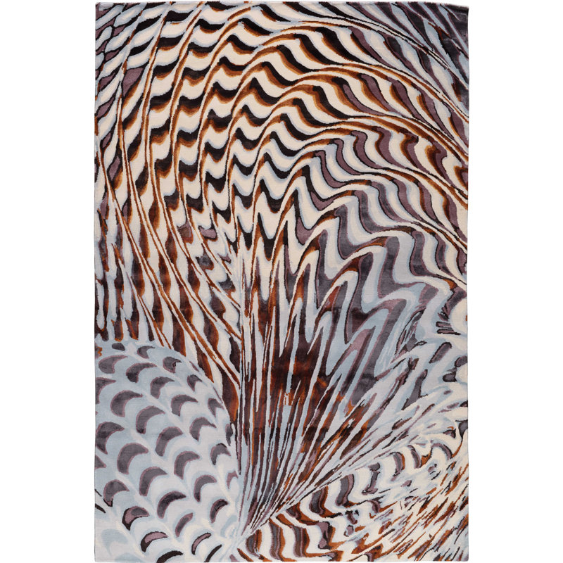 Chihuly Pheasant Fire Area Rug, Rectangle 10' x 14'