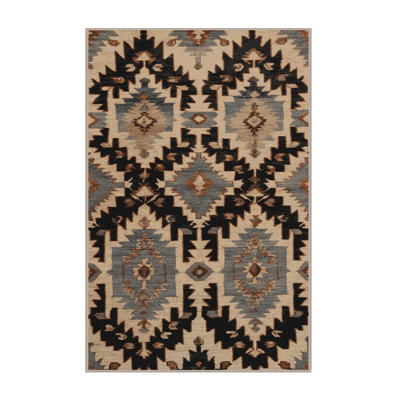 Tapis brun lavable à la machine