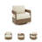 Alesana Outdoor Swivel Glider Chair With Cushion