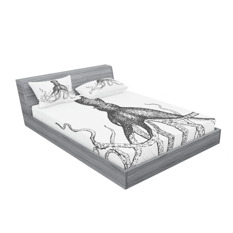 Microfiber Sheet Set, Full Sheet Set with Fitted Sheet