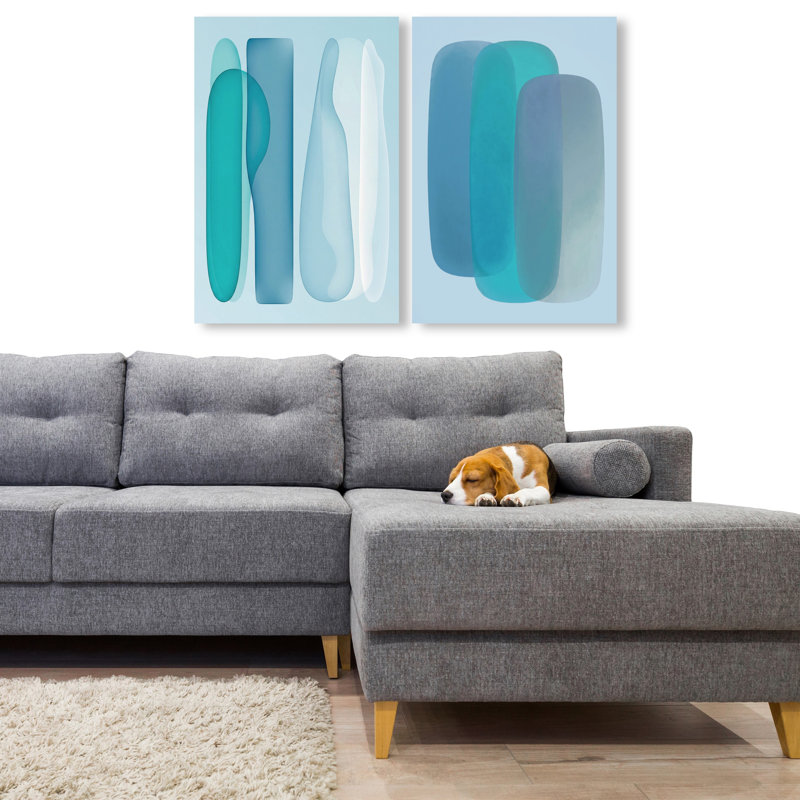 Glacier Gradients Set Set by Oliver Gal, 72"H x 48"W, Gallery Wrapped