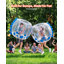 Lot de 2 ballons gonflables de 1,20 m (4 pieds) de hauteur, couleur bleue, pour adolescents. Idéal pour le jardin, le camping, les pique-niques, les parcs, les pelouses et les jeux d'équipe en extérieur. Fabriqués en PVC épais, ces ballons de sumo pour hamster sont dotés d'une poignée.
