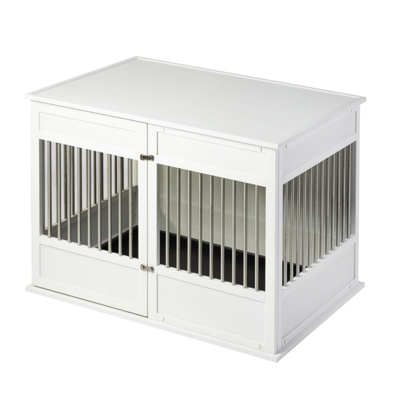 ECOFLEX Horizon Easy Access Dog Crate, Extra Large (30.24" H x 27.87" W x 42.99" D), Antique White