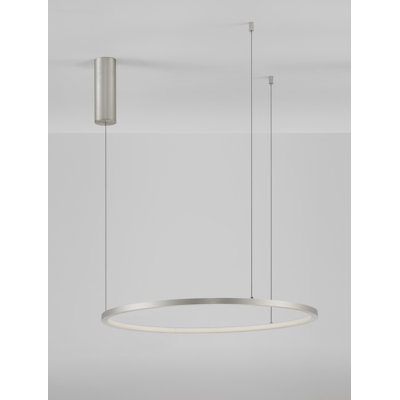 1 - Light Silver LED Unique/Statement Pendant