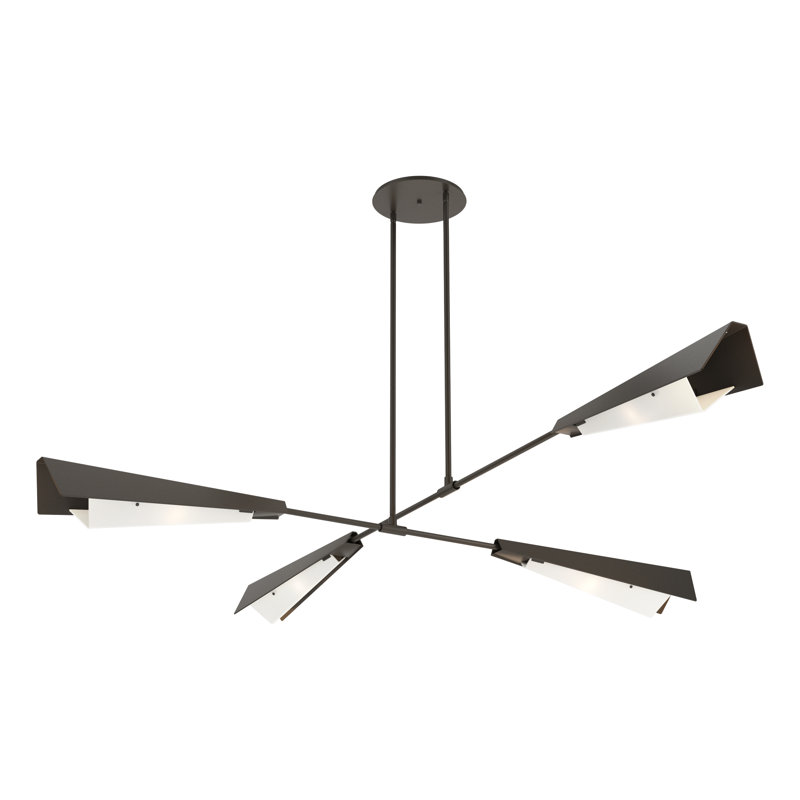 Vertex 4 - Light Sputnik Novelty Chandelier, Dark Smoke, Dark Smoke