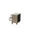 Table de chevet 2 tiroirs Silver