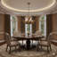 Dimitri 6-Light Brown Antler Chandelier