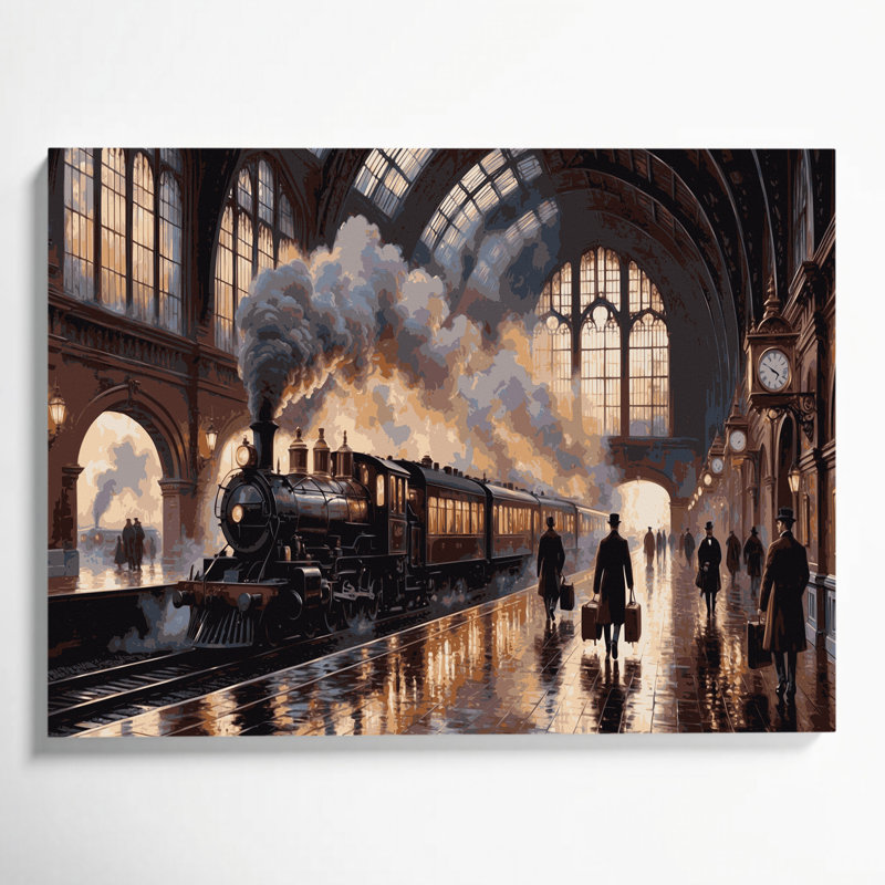 Art sur toile, transport, H 16 po x l 20 po