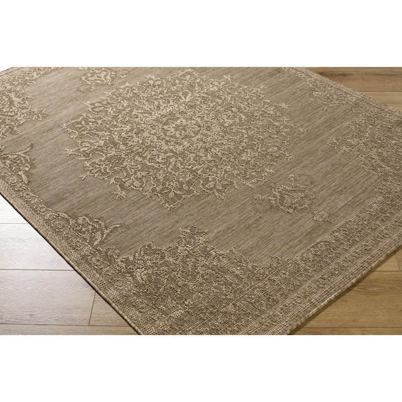 Tapis tissé à la machine Azarah SDR2300, Rectangle 6 pi 7 po x 9 pi