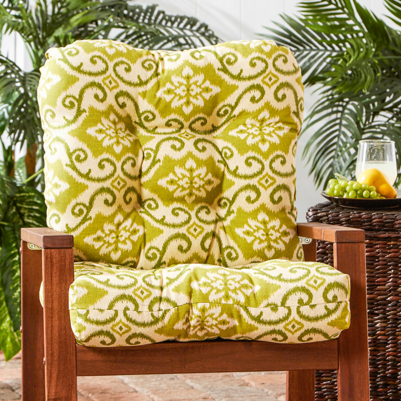 Lester Outdoor Chair Cushion, 1, Shoreham Ikat, 21" H x 21" W x 21" D