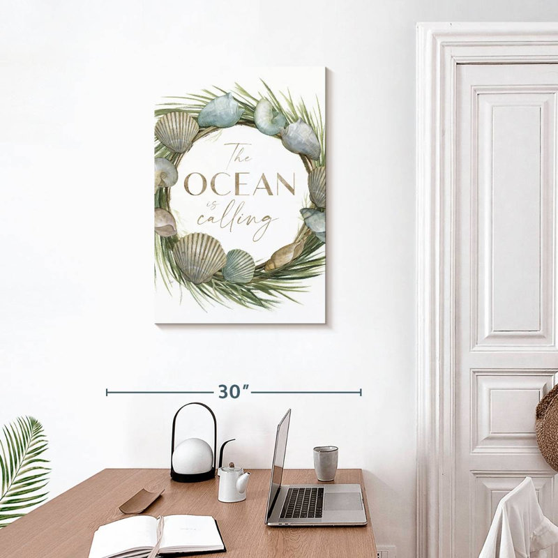 Couronne Tergel The Ocean Calling, H 30 po x l 20 po