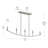 Jheni Five-Light Brushed Nickel Linear Chandelier-127380265