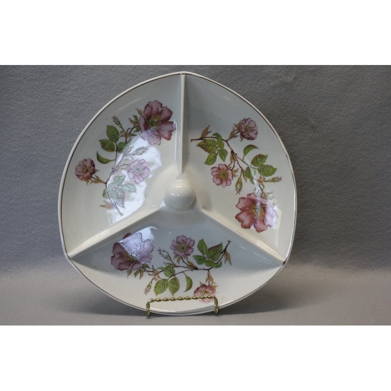 Plat de service divisé en porcelaine Whitton