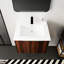 Armoire de salle de bain avec lavabo en céramique, porte, meuble-lavabo
