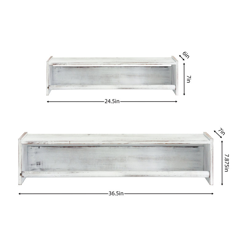 Hardgrove Floating Shelf, Silver