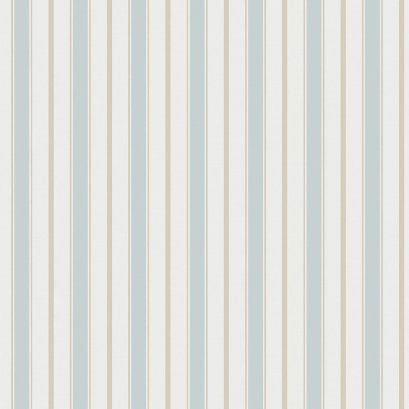 Essential Stripes Royal Stripe Wallpaper, Light Blue