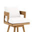 Tabouret de bar rotatif extérieur Kempson, toile Sunbrella teck naturel FSC-110139476