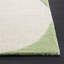 Tapis vert / noir / blanc en laine fabriqué à la main Felipe-70712230