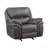 Gray Microfiber Rocker Recliner - Plush Modern Design, Solid Wood Frame
